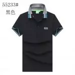 boss t-shirt collar polo lapel short sleeves b55233 black